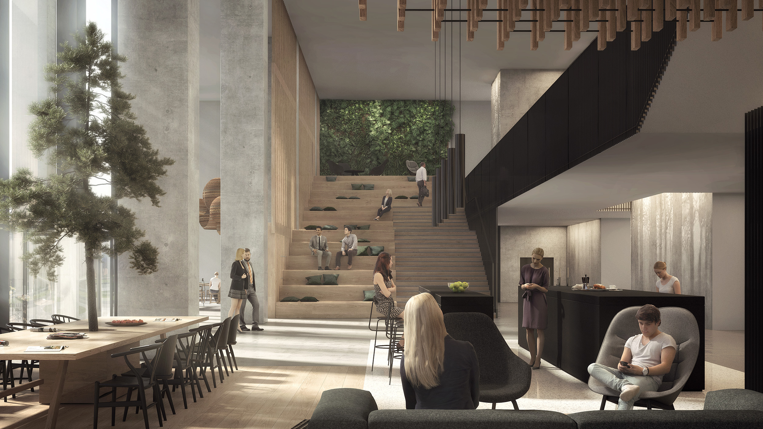 Lobby biurowca jak szwedzki letni dom .get_the_title().