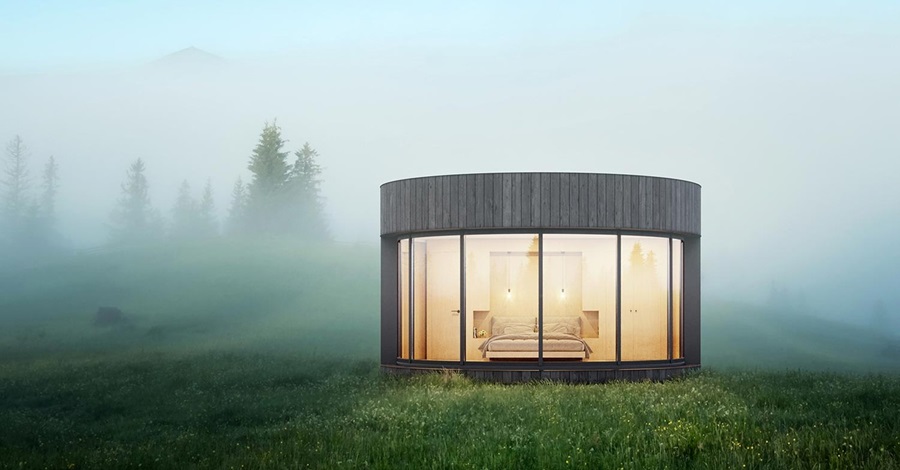 Małe przestrzenie: prefabrykowany domek, w którym odpoczniecie blisko natury .get_the_title().