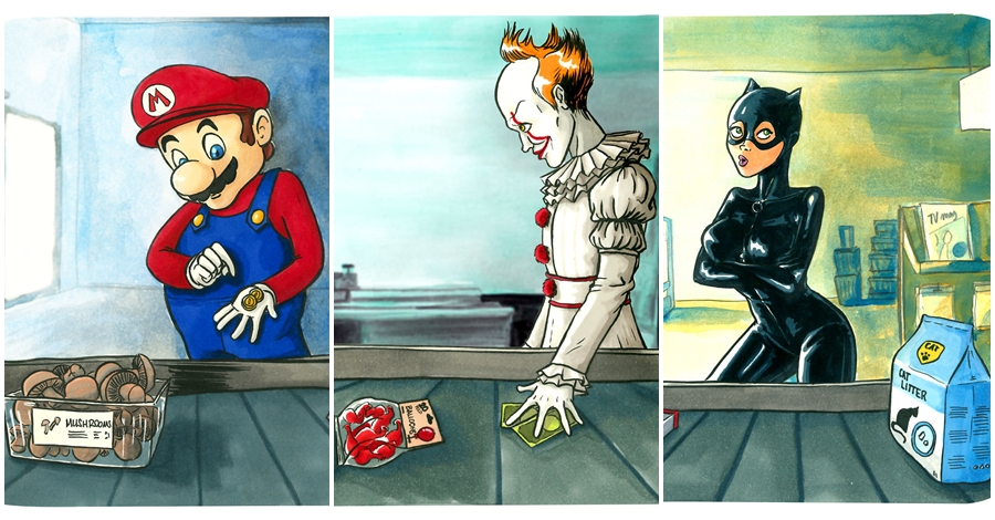 Francuska ilustratorka zagląda do koszyka z zakupami superbohaterów i innych znanych postaci. Co tam się znajduje? .get_the_title().