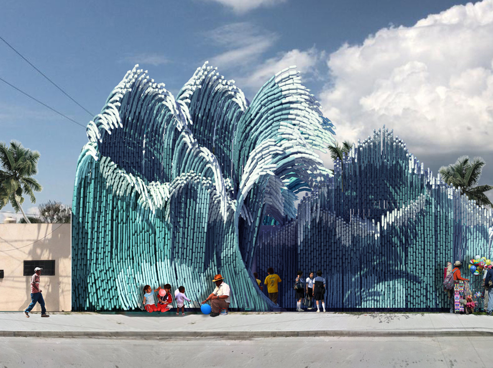 Architektura ze zrecyklingowanych butelek? Zobacz projekt fasady w Meksyku .get_the_title().