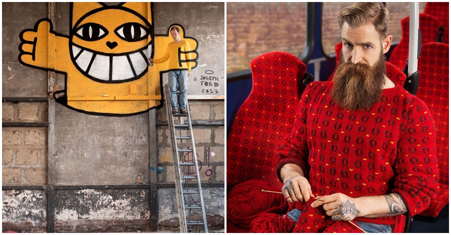 Wtapiające się w tło swetry to „Knitted Camouflage” – projekt przezdolnej dziewiarki i kreatywnego fotografa .get_the_title().