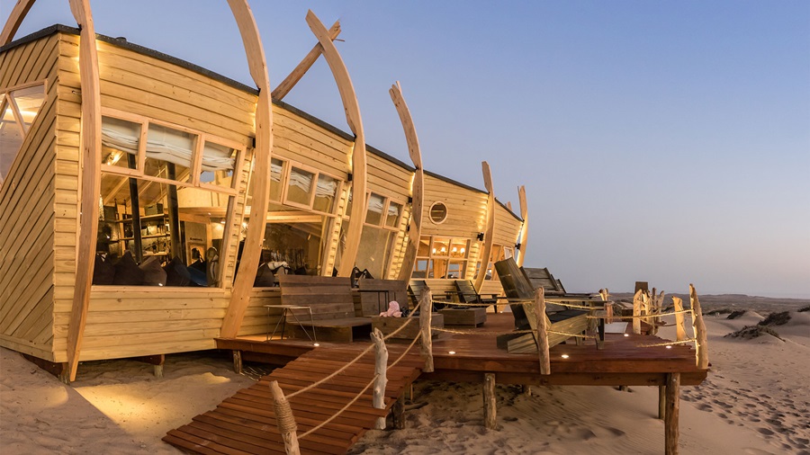 Luksusowe hotele w Afryce ktore wyglądaja jak wraki statkow
