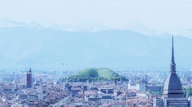 Sztuczna góra w Turynie, która absorbuje dwutlenek węgla z atmosfery 