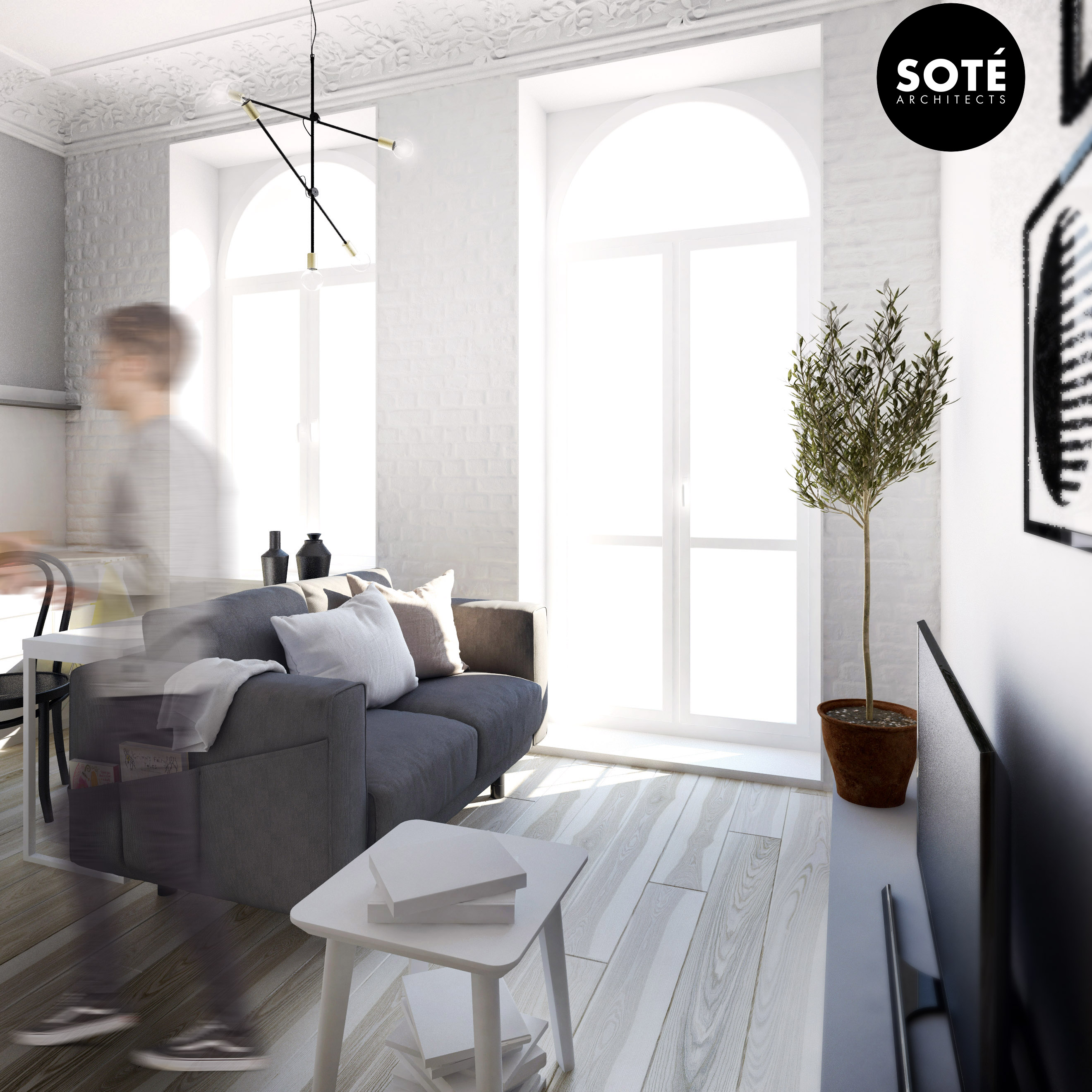 Małe przestrzenie: mikroapartament w Łodzi