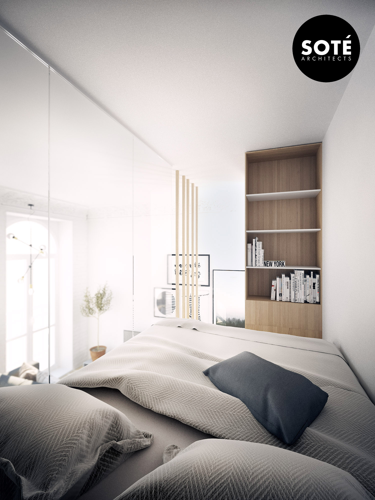 Małe przestrzenie: mikroapartament w Łodzi