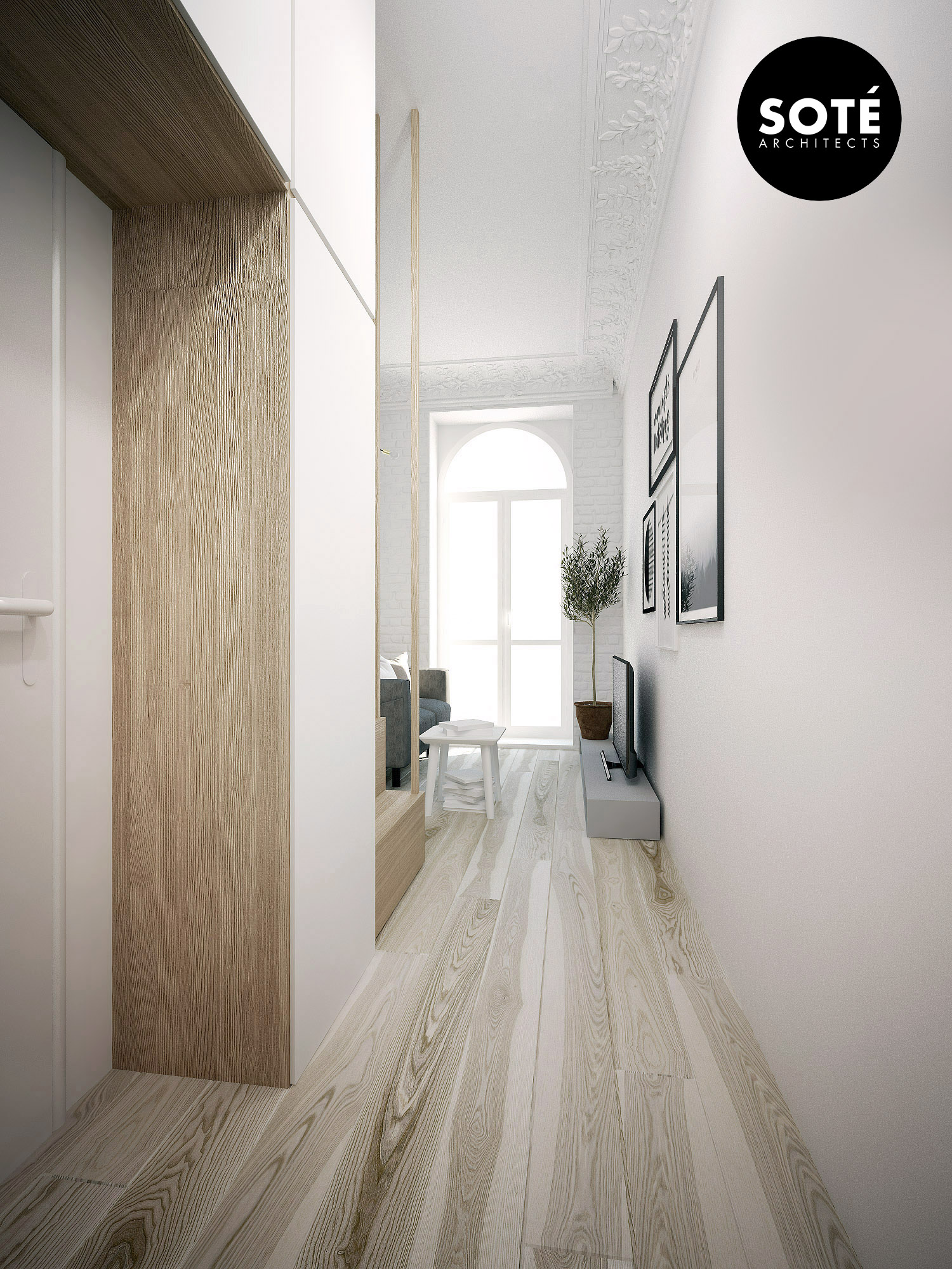 Małe przestrzenie: mikroapartament w Łodzi