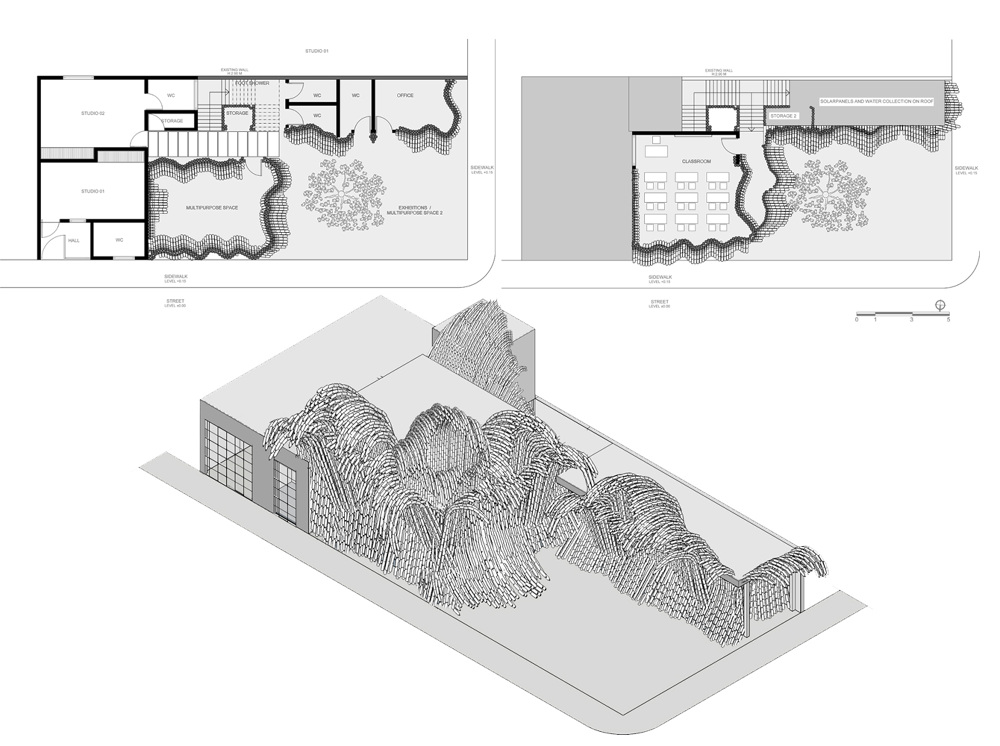 Fasada jak fala - architektura ze zrecyklingowanych butelek